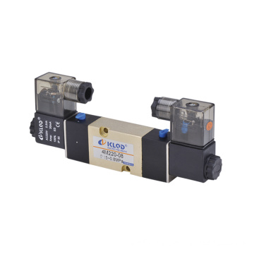 4M220-08 Solenoid valve/Two-position Five-way /Aluminum Alloy Pneumatic Solenoid Valve